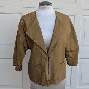 BABETTE asymmetrical woven jacket lagenlook S M